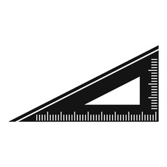 Poster - Angle ruler icon. Simple illustration of angle ruler vector icon for web design isolated on white background