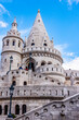 View of the Halaszbastya or Fisherman's Bastion in Budapest, Hungary, built in the Neo-Romanesque style in 1895