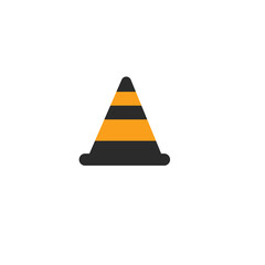 road safety boundary stop traffic danger barrier icon design