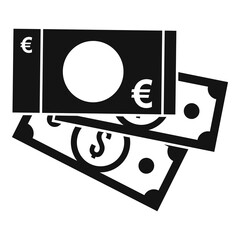 Poster - money bribery icon. simple illustration of money bribery vector icon for web design isolated on whit
