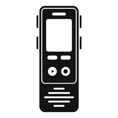 Poster - Linguist dictaphone icon. Simple illustration of linguist dictaphone vector icon for web design isolated on white background