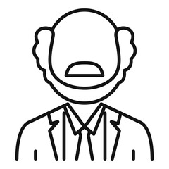 Poster - Biophysics scientist icon. Outline biophysics scientist vector icon for web design isolated on white background