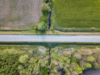 Wall Mural - Abstract field and country patterns on summer