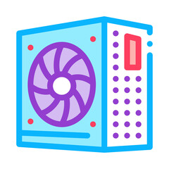 Poster - power supply color icon vector. power supply sign. isolated symbol illustration