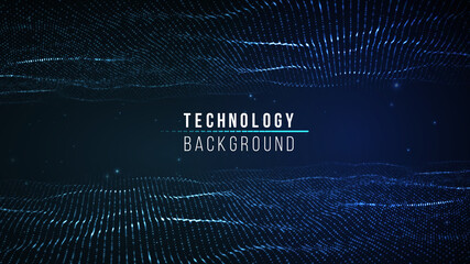 Poster - technology background vector in abstract style. abstract technology communication design innovation 