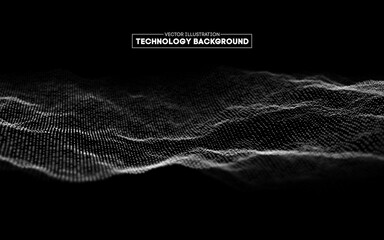 Poster - technology background vector in abstract style. abstract technology communication design innovation 