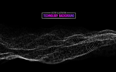 Poster - technology background vector in abstract style. abstract technology communication design innovation 