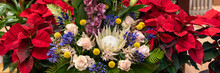 Panoramic Photography Of A Bouquet Of Flowers At The Florist