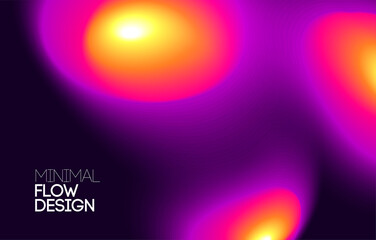 Poster - Moving colorful abstract background. Dynamic neon Effect. Design Template for poster and cover.