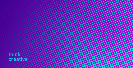 Poster - Abstract vector background. Halftone gradient gradation. Vibrant texture.