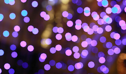 Wall Mural - blurred backdrop, blurred background, circle blur, bokeh blur from the light shining through as a ba