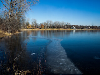  Ice Path on lake