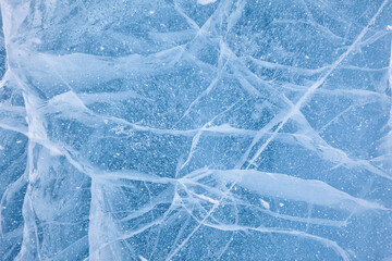 Fototapete - Baikal ice texture