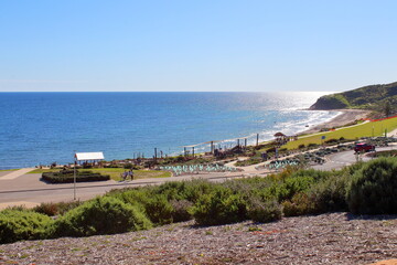 Sticker - view of the coast of the sea in Adelaide