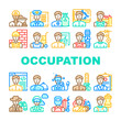 © sevector - Male Occupation Job Collection Icons Set Vector