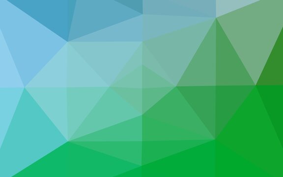 Light Blue, Green vector polygonal pattern.