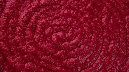 Wall Mural - horseradish sauce with beet top view