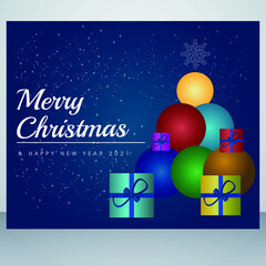 Wall Mural - Creative Christmas vector design template