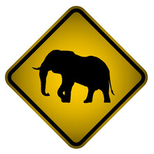 Elephant Warning Sign
