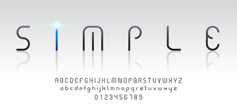 Modern Typeface. Special Characters. vector and illustration.