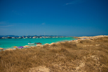 Wall Mural - beach and blue sky-Island Formentera