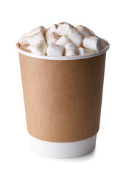 Canvas Print - disposable cup of hot chocolate