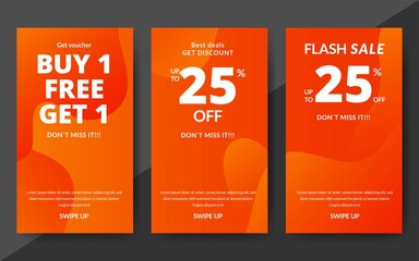 Wall Mural - Flash sale discount banner template promotion, end of season special offer banner, template design for media promotions and social media promo, vector illustration.