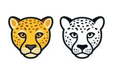 Cartoon Cheetah Head