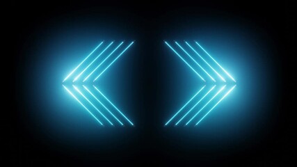 Wall Mural - neon light tube vj background animation. 3d rendering motion animation. pattern of glowing neon ligh