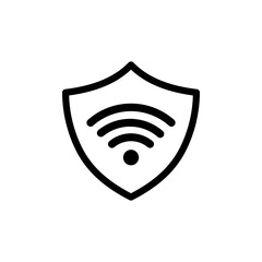 Poster - Wireless network wifi icon. Internet connection. Vector EPS 10. Isolated on white background