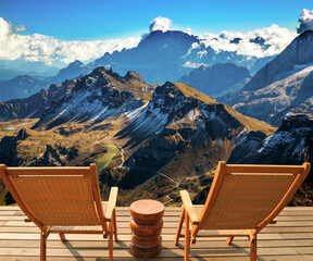 Poster -  Italy. Alpine road