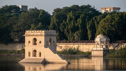 Poster - Pavilions in the ancient fortress of the Lakhota Palace in Jamnagar