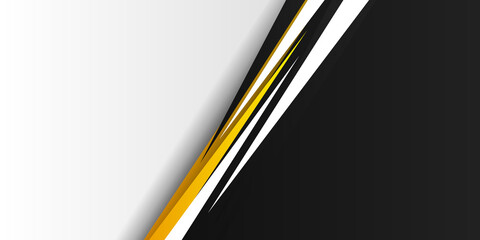 Abstract template yellow geometric triangles contrast white black background. You can use for business corporate design, cover brochure, book, banner web, advertising, poster, leaflet, flyer and game