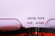 © WINDCOLORS - Write your own story phrase
