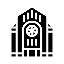Synagogue, New York Glyph Icon Vector Illustration
