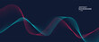 © kanpisut - Abstract background with flowing particles. Dynamic waves. vector illustration.