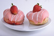 strawberry donuts