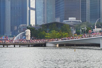 Sticker - bridge over the river