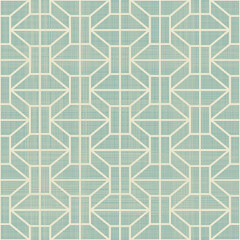 Fototapete - Seamless stylish geometric pattern. Classic Art Deco seamless pattern on texture background. Abstract Vintage retro vector Islamic wallpaper. Lattice graphic design. Vector modern tiles pattern.