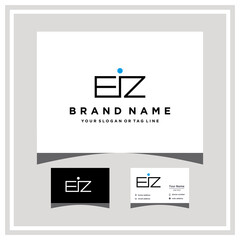 Wall Mural - letter EIZ logo design vector
