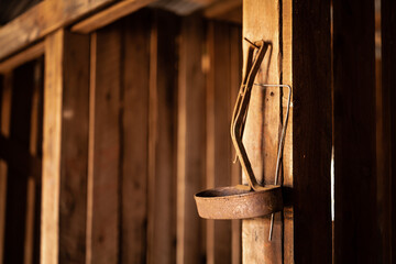 Wall Mural - Old shearing shed, equipment