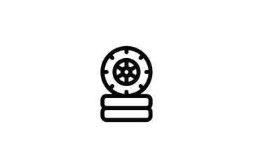 Poster - Car Element Icon - Wheel