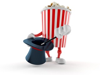 Poster - Popcorn character with magic hat