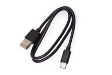 Cable USB-A To USB-C On A White Background