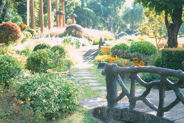 Wall Mural - plant decorating in botany garden