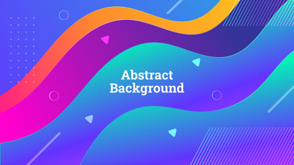 Wall Mural - Abstract colorful background for 2021 presentation. Minimal wavy trendy color shape. Vector Illustration.