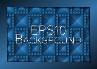 Poster - EPS10 vector background. Exceptional background composed of a multitude of pyramids with shades and shadows. A very useful resource for any use.