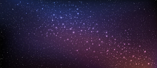 Wall Mural - beautiful milky way galaxy background with nebula cosmos. stardust in deep universe and bright shini