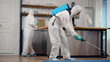 Home disinfection by commercial disinfecting services