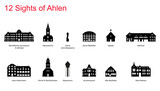 Fototapeta Londyn - 12 Sights of Ahlen, Deutschland